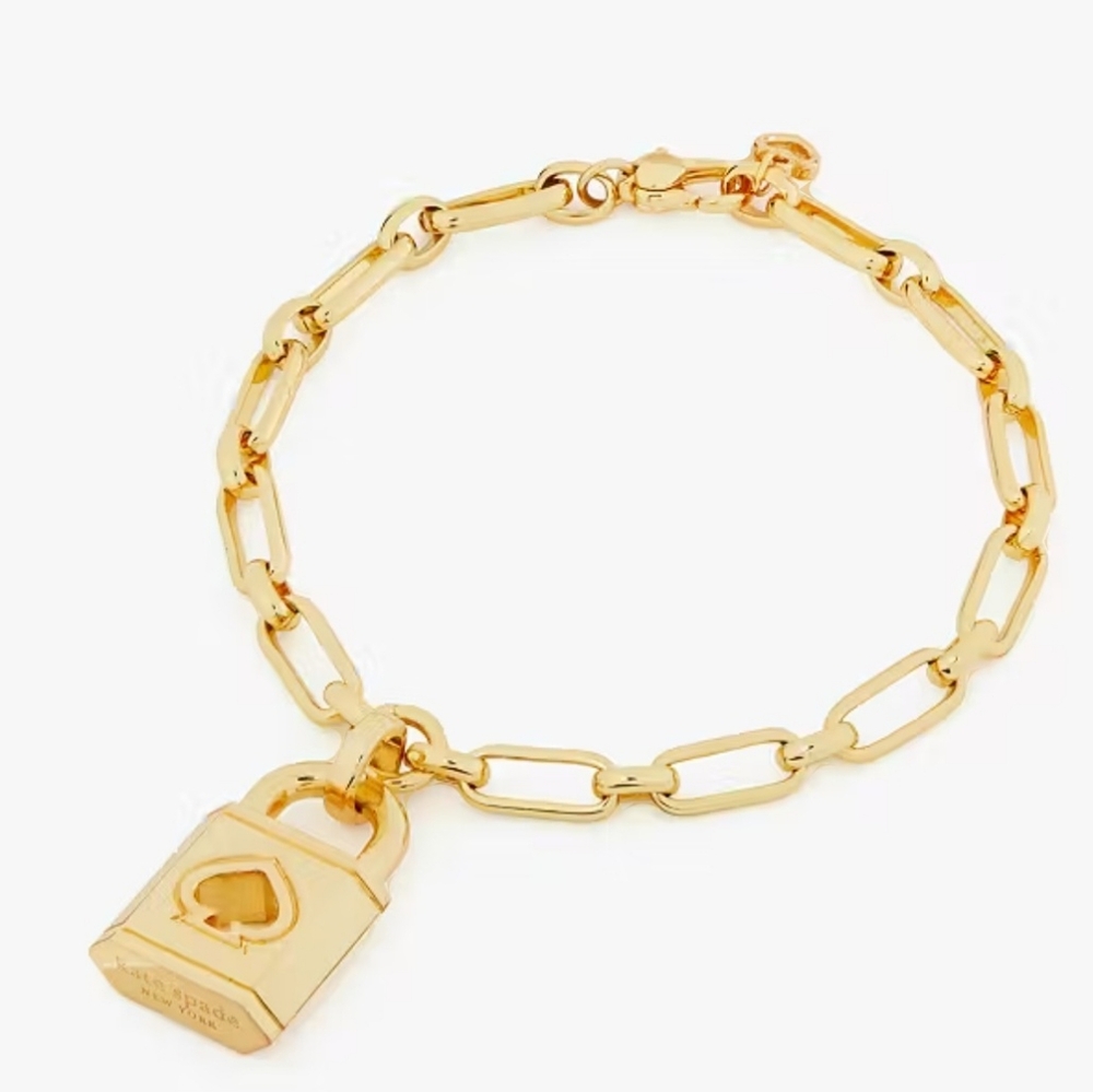 Kate Spade New York Lock & Spade Charm Bracelet